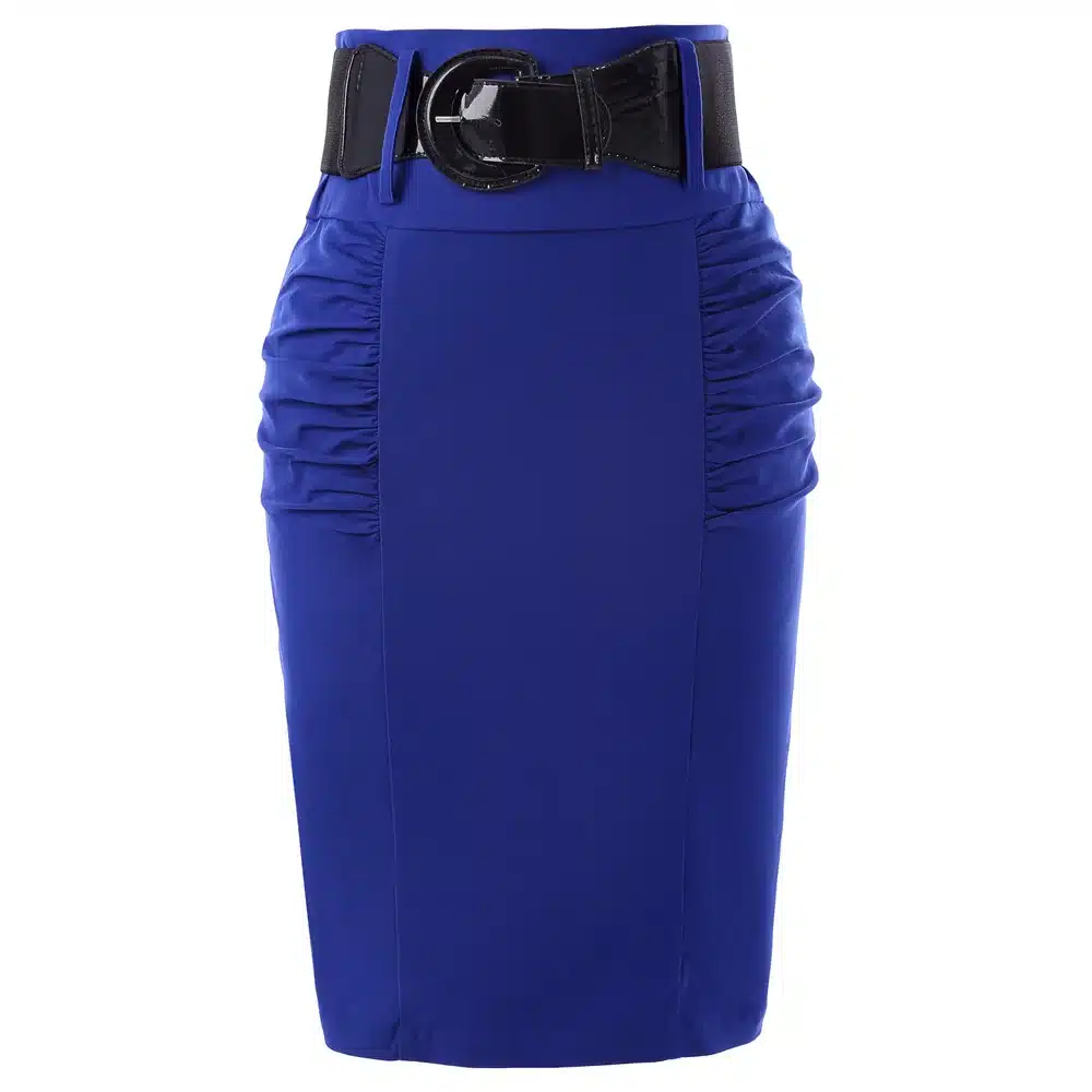 2017 New Sexy Pencil Skirts Womens Business Work Office Skirt With Belt High Waist Elastic Casual Bodycon Slim Fit Ladies Skirts 22