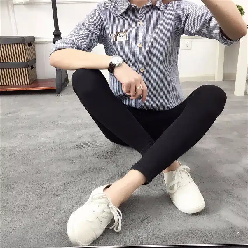 BIVIGAOS Basic Skinny Womens Jeans Ankle Pencil Pants Slim Elastic Denim Pants Jean Leggings Female Cotton Jeggings Jeans Women 28