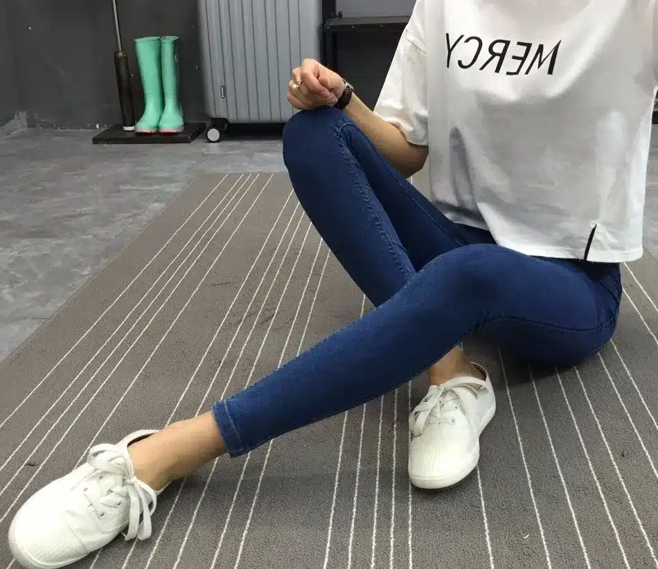 BIVIGAOS Basic Skinny Womens Jeans Ankle Pencil Pants Slim Elastic Denim Pants Jean Leggings Female Cotton Jeggings Jeans Women 42