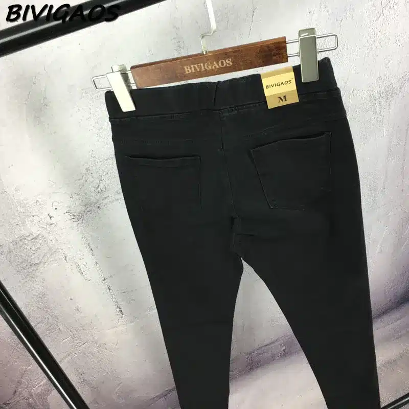 BIVIGAOS Basic Skinny Womens Jeans Ankle Pencil Pants Slim Elastic Denim Pants Jean Leggings Female Cotton Jeggings Jeans Women 53