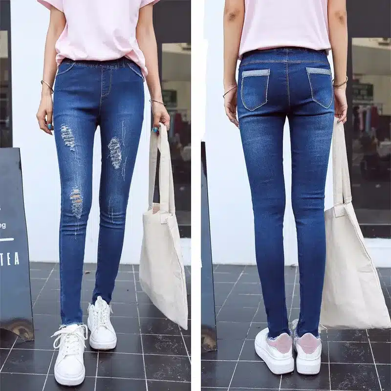 BIVIGAOS Basic Skinny Womens Jeans Ankle Pencil Pants Slim Elastic Denim Pants Jean Leggings Female Cotton Jeggings Jeans Women 64