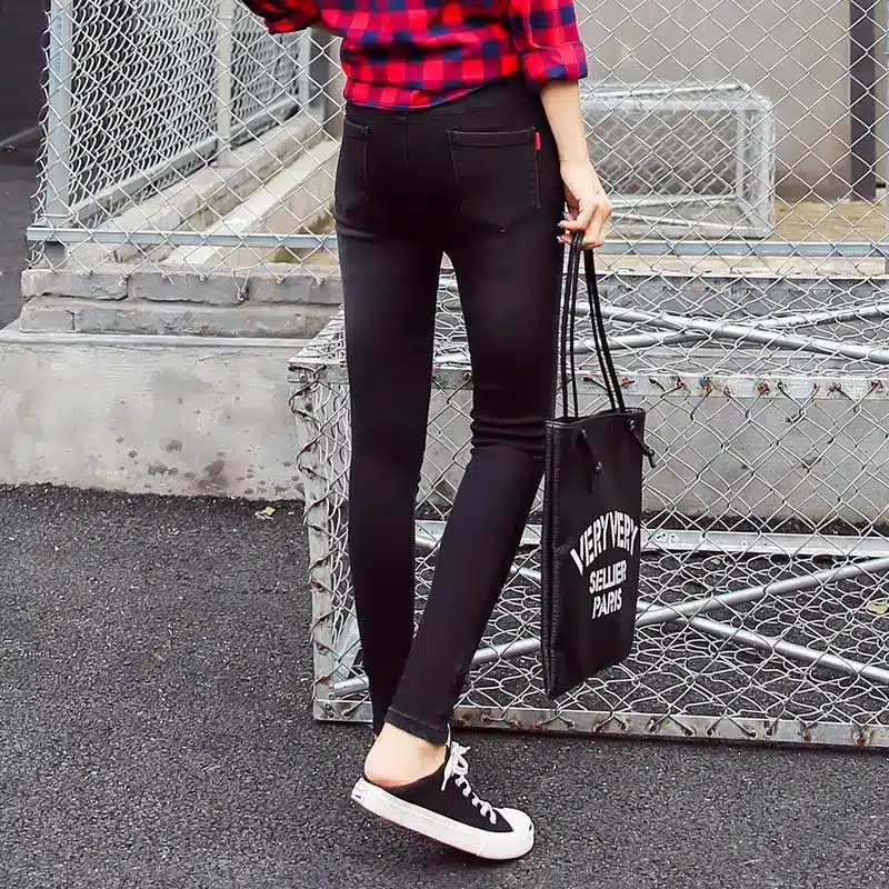 BIVIGAOS Basic Skinny Womens Jeans Ankle Pencil Pants Slim Elastic Denim Pants Jean Leggings Female Cotton Jeggings Jeans Women 68