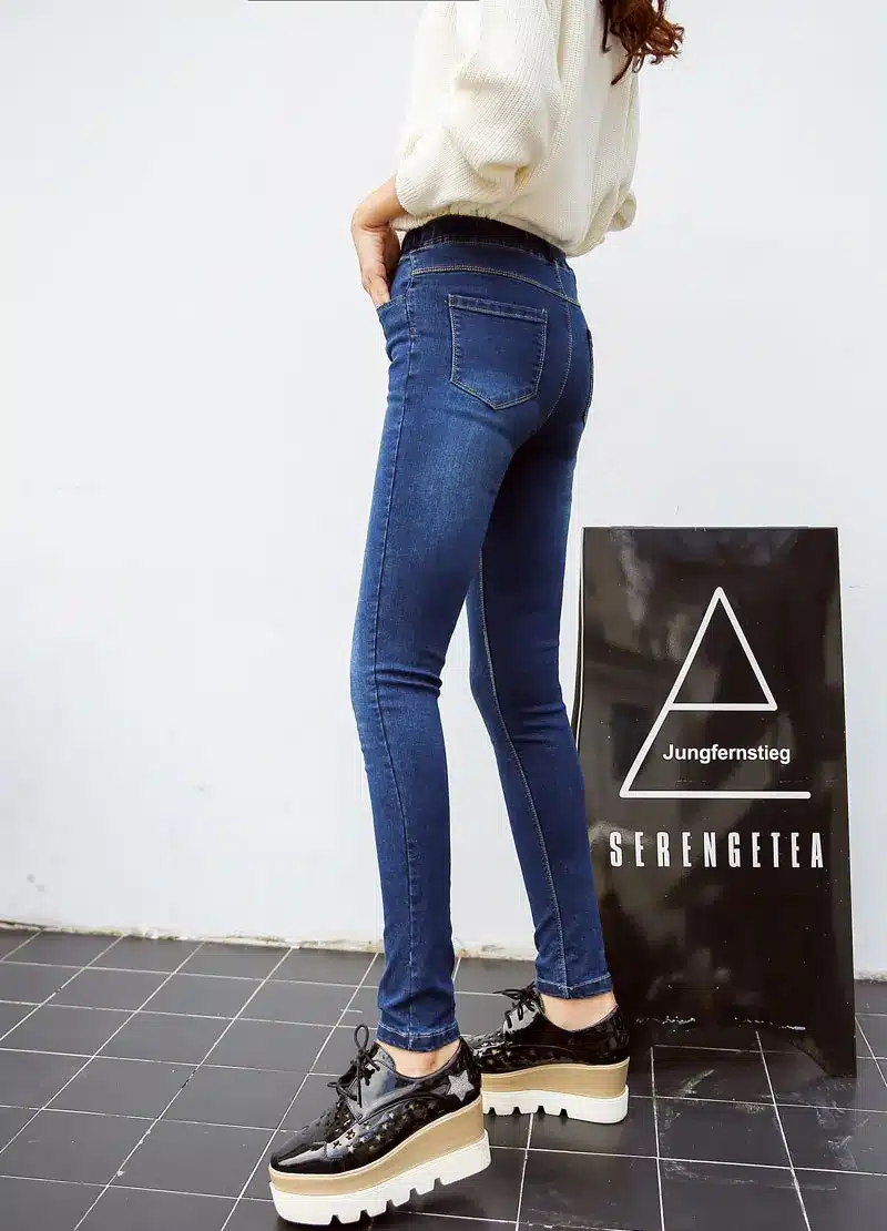 BIVIGAOS Basic Skinny Womens Jeans Ankle Pencil Pants Slim Elastic Denim Pants Jean Leggings Female Cotton Jeggings Jeans Women 72