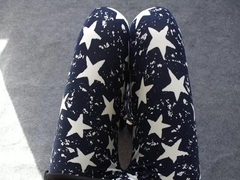 BIVIGAOS New Fashion Women Casual Cotton BRUSHED Black Milk Leggings Pants Female Elastic Plaid Graffiti Leggings Trousers Women 66