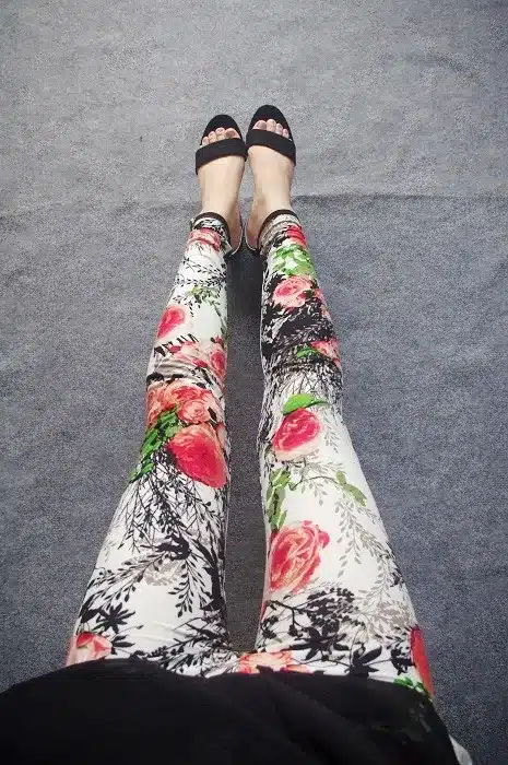 BIVIGAOS New Fashion Women Casual Cotton BRUSHED Black Milk Leggings Pants Female Elastic Plaid Graffiti Leggings Trousers Women 71