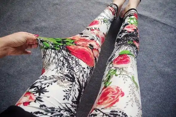 BIVIGAOS New Fashion Women Casual Cotton BRUSHED Black Milk Leggings Pants Female Elastic Plaid Graffiti Leggings Trousers Women 72