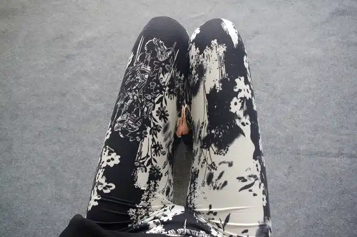 BIVIGAOS New Fashion Women Casual Cotton BRUSHED Black Milk Leggings Pants Female Elastic Plaid Graffiti Leggings Trousers Women 77