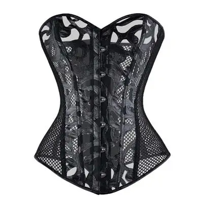 Sexy Corsets And Bustiers Lace Up Boned Overbust Costume Steampunk Waist Corset Dress Body Trainer Shapewear Top Plus Size 15