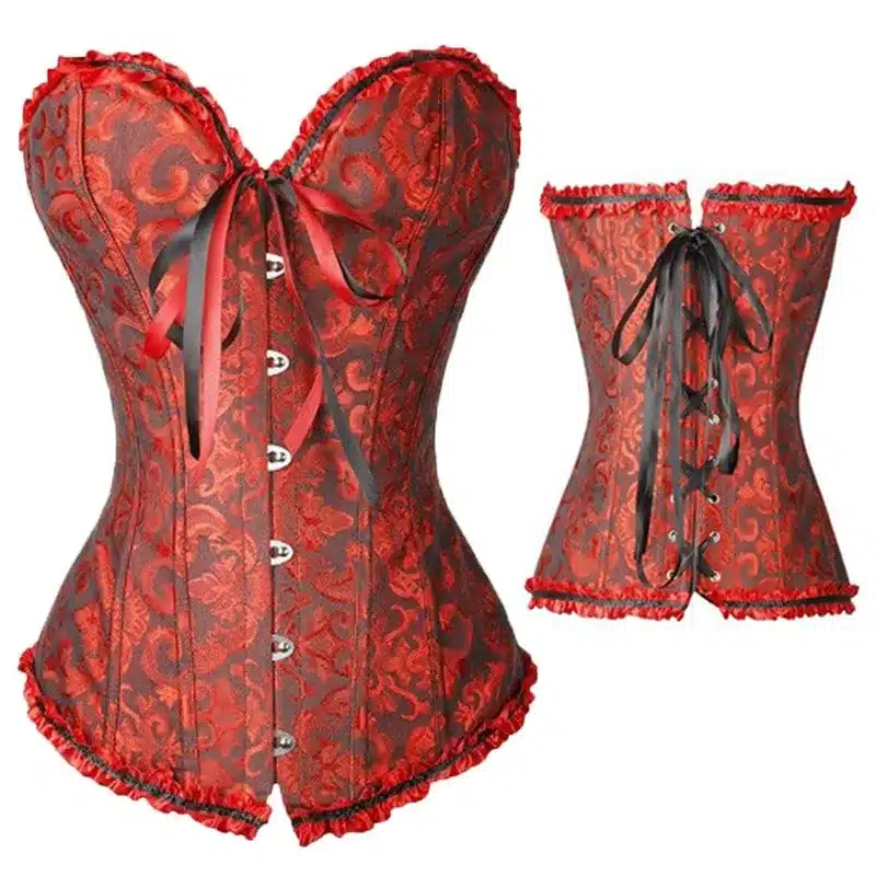 Sexy Corsets And Bustiers Lace Up Boned Overbust Costume Steampunk Waist Corset Dress Body Trainer Shapewear Top Plus Size 29