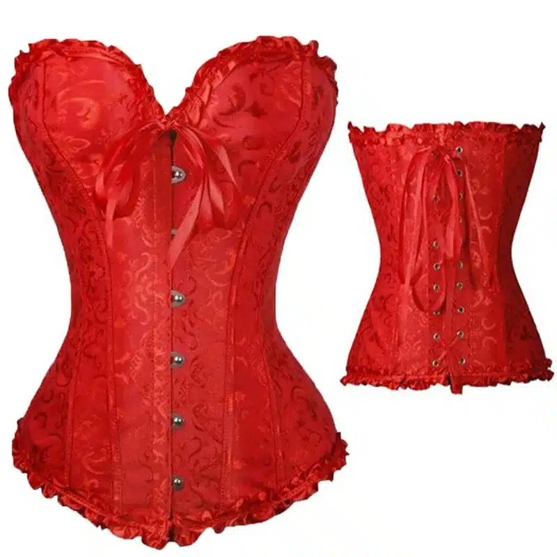 Sexy Corsets And Bustiers Lace Up Boned Overbust Costume Steampunk Waist Corset Dress Body Trainer Shapewear Top Plus Size 31