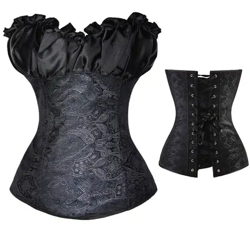 Sexy Corsets And Bustiers Lace Up Boned Overbust Costume Steampunk Waist Corset Dress Body Trainer Shapewear Top Plus Size 36