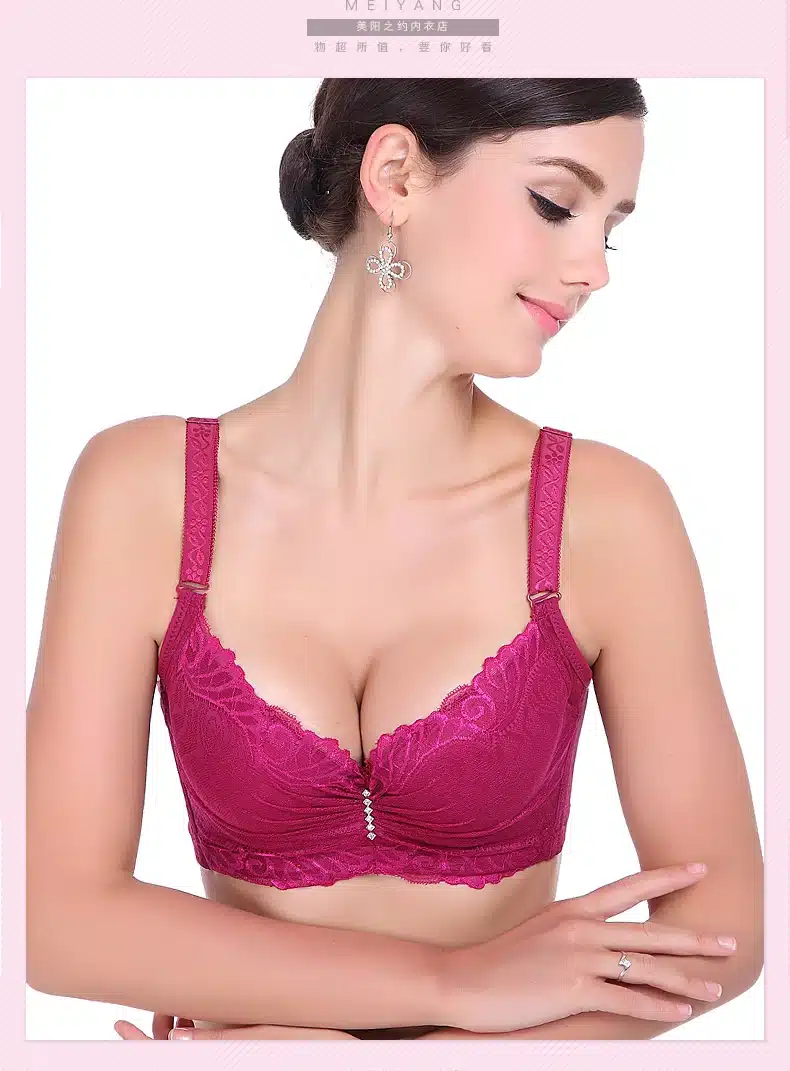 3/4 cup lace push up bra large size sexy women underwear bralette thin section cup C cup D cup E bra for women 13