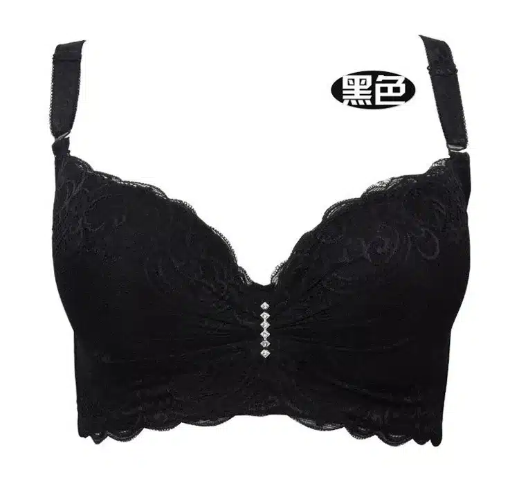 3/4 cup lace push up bra large size sexy women underwear bralette thin section cup C cup D cup E bra for women 42