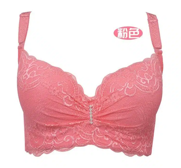 3/4 cup lace push up bra large size sexy women underwear bralette thin section cup C cup D cup E bra for women 43