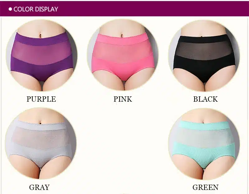 BllooBeell Women's Cotton Underwear Panties Girls Sexy Lace Briefs Hollow Out High-Rise Ladies Lingerie Size L/XL/XXL 25