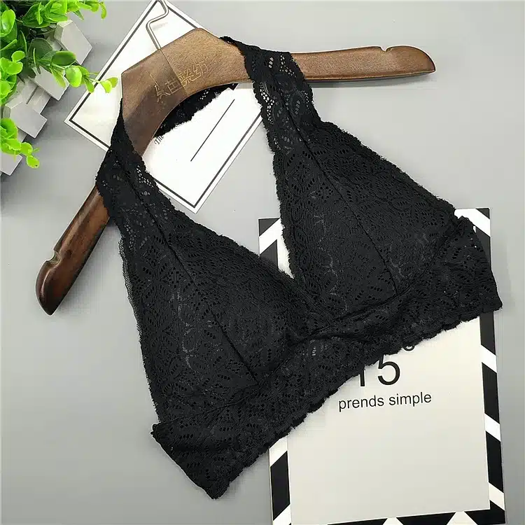Lace bras bralette Sexy Halfter bra beach Suit Female plus size Women Backless Wirefree Underwear crop Lingerie Brassiere 16