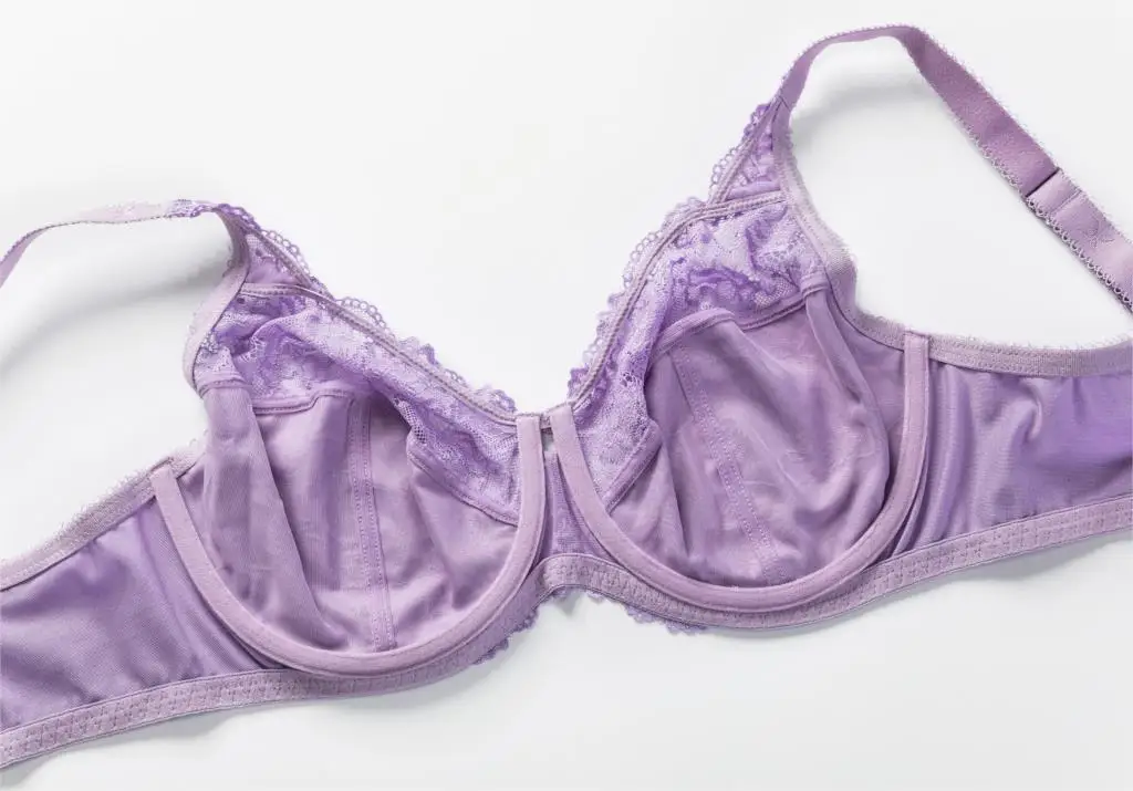 New Women's Full Coverage Minimizer Jacquard Non Padded Lace Sheer Bra 18