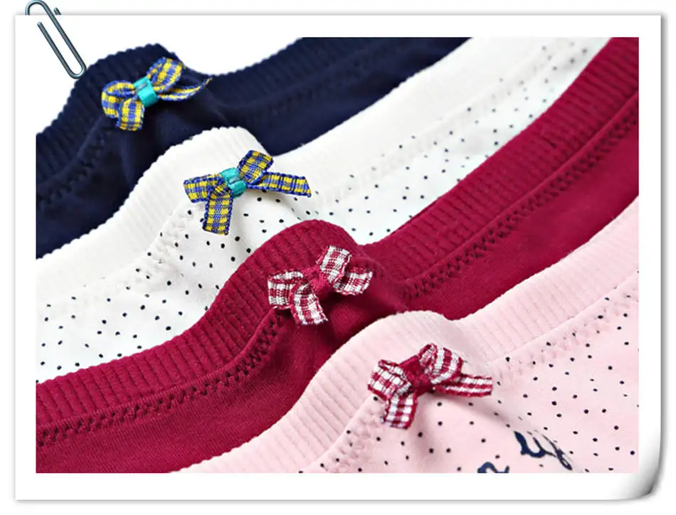 SKYHERO 4pieces/lot 2017 Underwear women panties cotton panty sexy crotchless calzoncillos lace women's short brand briefs srj 6