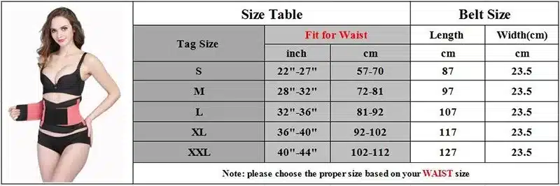 Hot Shaper Slim Belt Neoprene Waist Cincher Faja Waist Shaper Corset Waist Trainer Belt Modeling Strap Waist Trimmer Girdle Belt 31