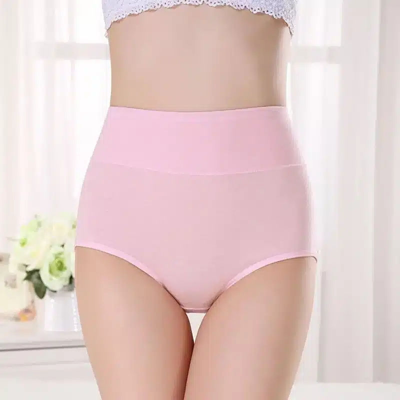 Women Sexy cotton breathable Panties Plus Size High Waist Women's Underwear Panty Female Body Shaping Briefs M-XXXL 15