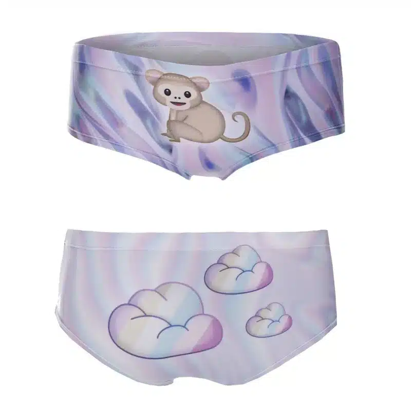 Sexy Panties 2016 Wholesale Pink 3d Print Cat Cotton Underwear Women panties Seamless Briefs ropa interior mujer lingerie 12