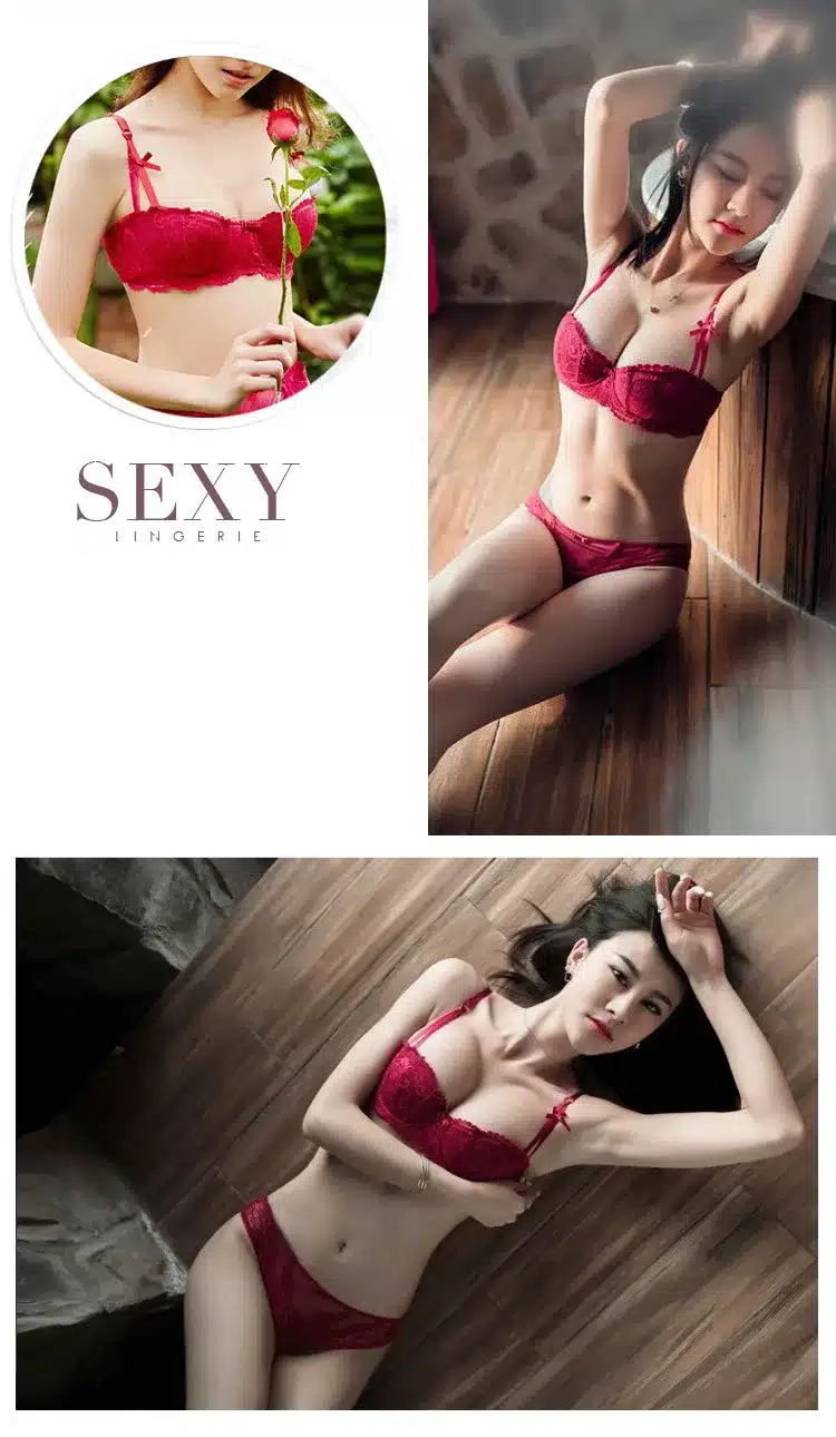 CINOON New plus size women sexy bra set intimates embroidery half cup lingerie thin temptation and panty with Garters Sets 19