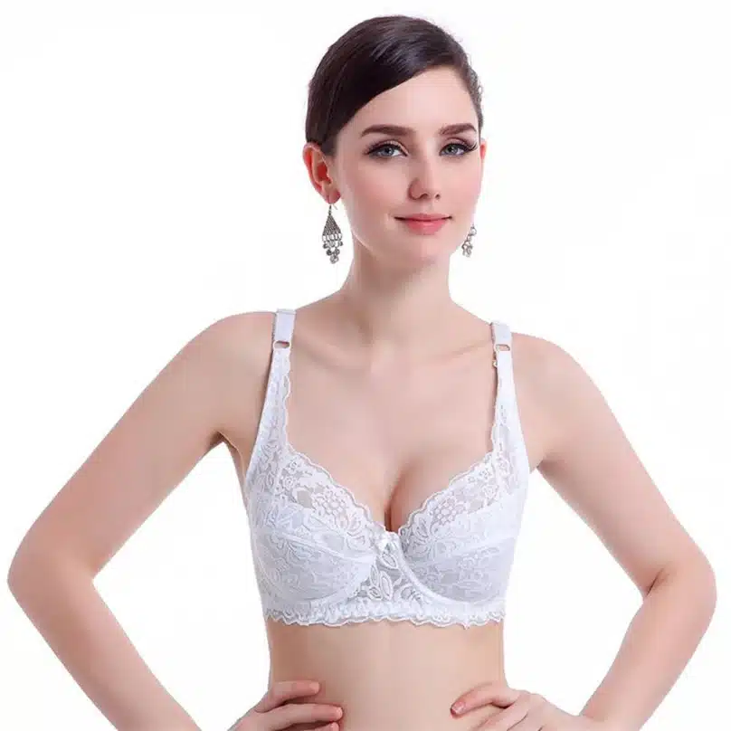 Plus Size Push Up Bra Sexy Lace Bra Cotton Intimate Brassiere Thin Cup Bra Full Cup Black Red Pink Bras 6 Color For Women KTR#62 16