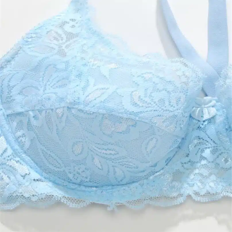 Plus Size Push Up Bra Sexy Lace Bra Cotton Intimate Brassiere Thin Cup Bra Full Cup Black Red Pink Bras 6 Color For Women KTR#62 30
