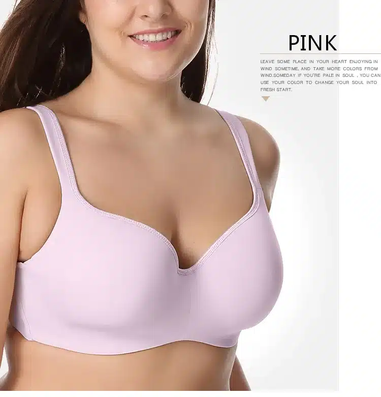 Seemless Full-Coverage Balconette Big Size T-Shirt Bra Blue Blown Pink 34-44 B C D DD E 21