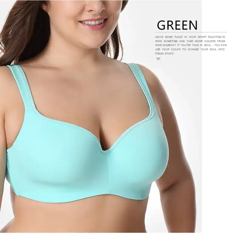 Seemless Full-Coverage Balconette Big Size T-Shirt Bra Blue Blown Pink 34-44 B C D DD E 24