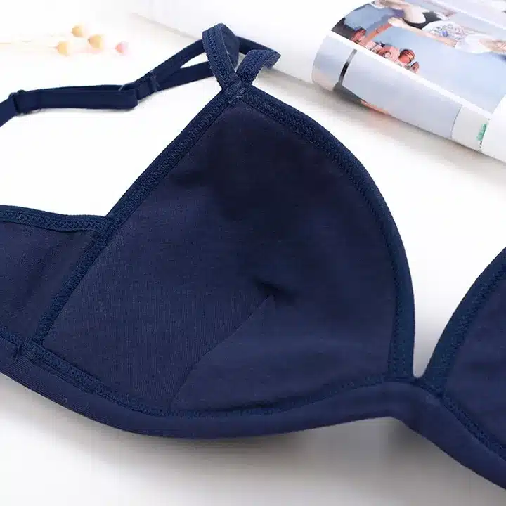 Victoria's Masquerade Teenage Girls' Wire Free Cotton Bra Essential Triangle BH Small Size Bikini Bralette For Women A B Cup 21