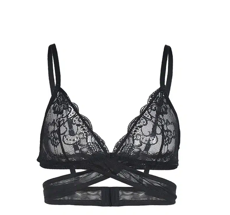 Missomo Women Bra Sexy Seamless Bralette 2018 New Fashion Female Soft Cross Lace Jacquard Push Up Underwear Lingerie 19