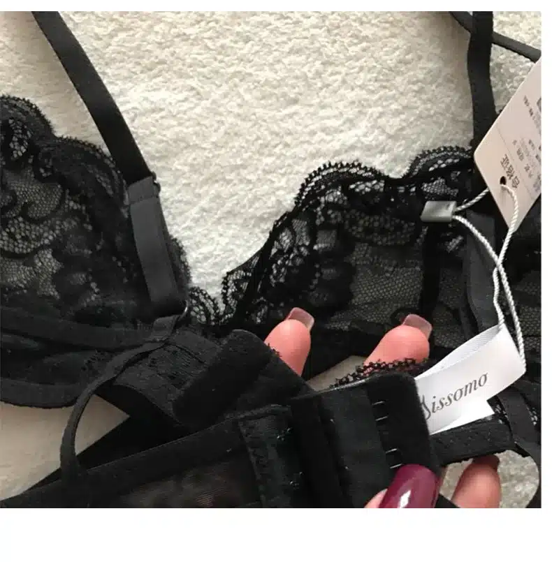 Missomo Women Bra Sexy Seamless Bralette 2018 New Fashion Female Soft Cross Lace Jacquard Push Up Underwear Lingerie 25