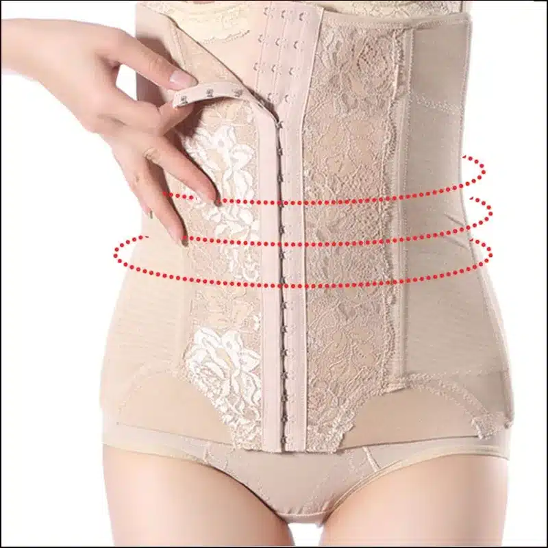 Summer Body Shaper Women Shapewear Steel Boned Tummy Girdle Waist trainer Cincher Corset Postpartum Slimming Corselet-89A0 11