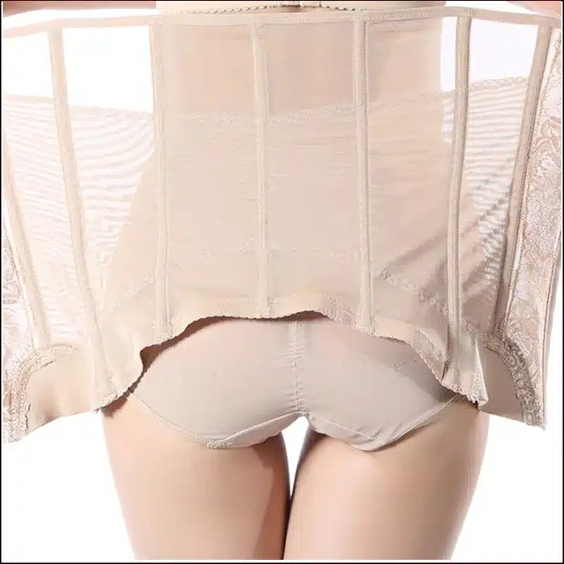 Summer Body Shaper Women Shapewear Steel Boned Tummy Girdle Waist trainer Cincher Corset Postpartum Slimming Corselet-89A0 15