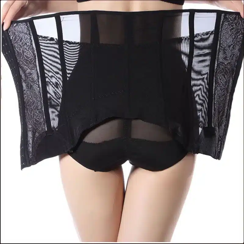 Summer Body Shaper Women Shapewear Steel Boned Tummy Girdle Waist trainer Cincher Corset Postpartum Slimming Corselet-89A0 19