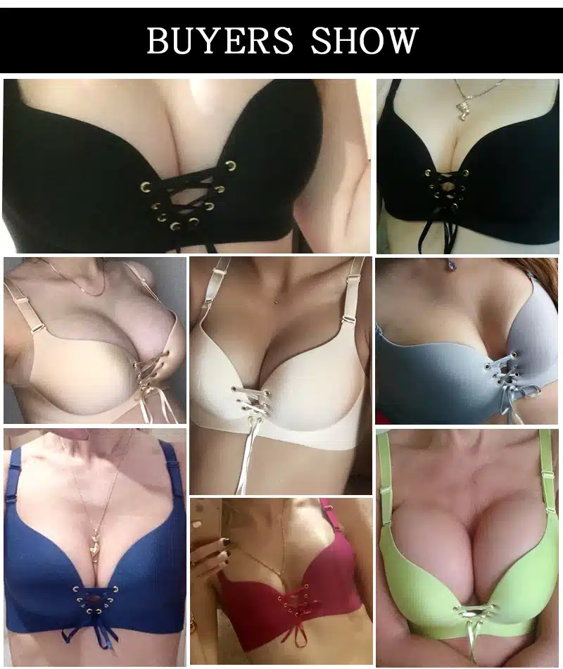 DeRuiLaDy 2016 New Brand Sexy Seamless LBBra Gather Adjustable Women Bra Seamless Underwear Lingerie Super Push Up Bra 8 Color 20