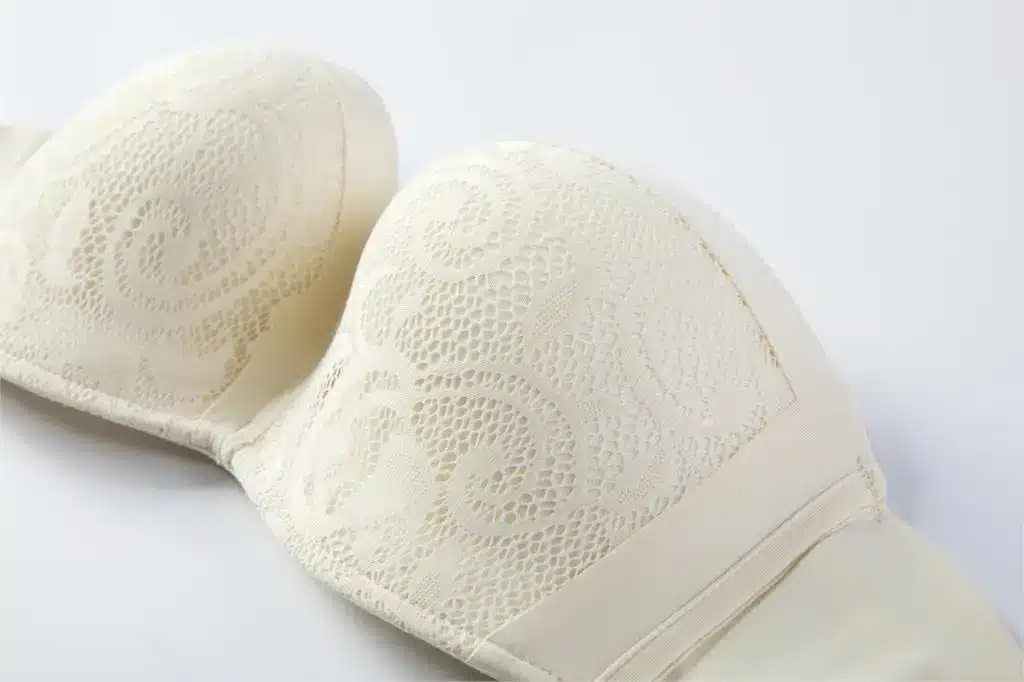 Women's Slightly Padded Push Up Great Support Lace Strapless Bra 19