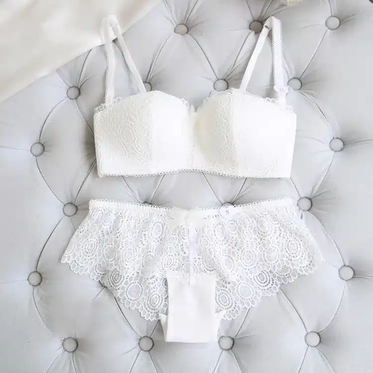 Hot Sale Europe Women Underwear 1/2 Cup Sexy Lace Bra Panty Set Sexy Linen Floral Lingerie Sets Lace Push Up Bra Set JYF Brand 23