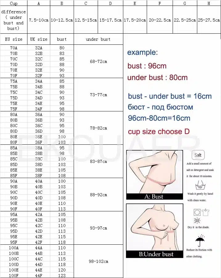 Ekouaer Brand Lace Bra Women's Unlined Brassiere Simple Crop Top Sexy Intimate Underwear Bra Black White 36 38 40 42 B/C/D/DD 12