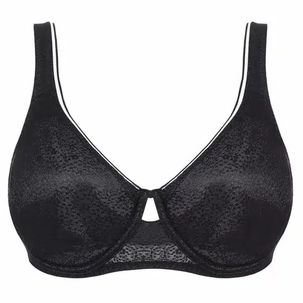 Ekouaer Brand Lace Bra Women's Unlined Brassiere Simple Crop Top Sexy Intimate Underwear Bra Black White 36 38 40 42 B/C/D/DD 13