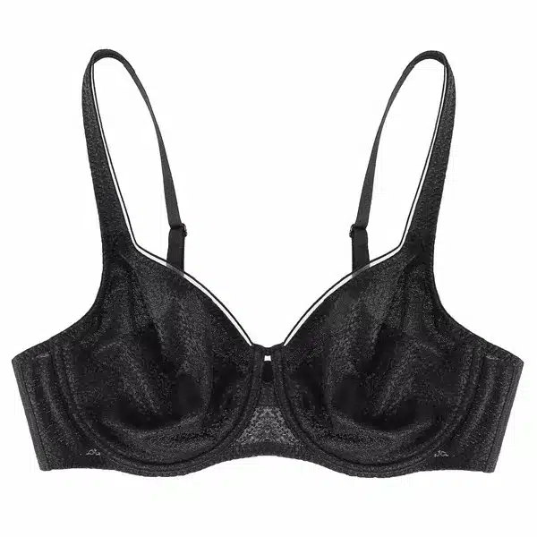 Ekouaer Brand Lace Bra Women's Unlined Brassiere Simple Crop Top Sexy Intimate Underwear Bra Black White 36 38 40 42 B/C/D/DD 16