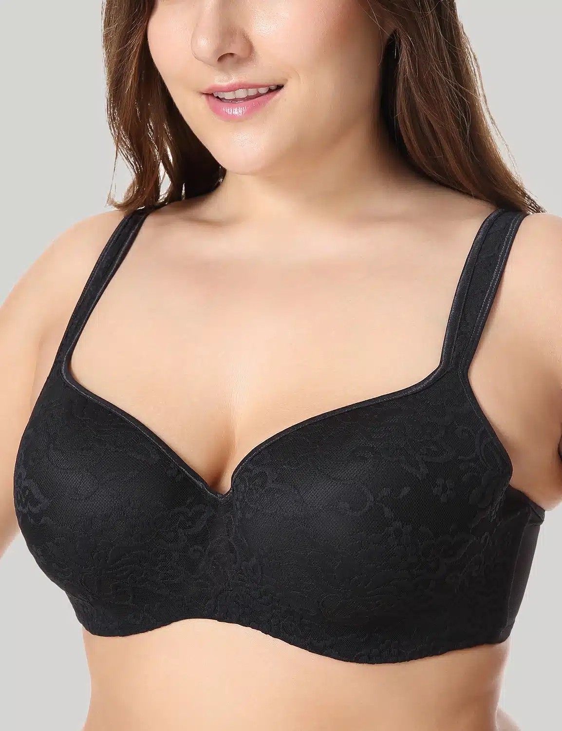 New Embroidered Full Coverage Underwire Balconette Bra 36 38 40 42 44 C-H 20
