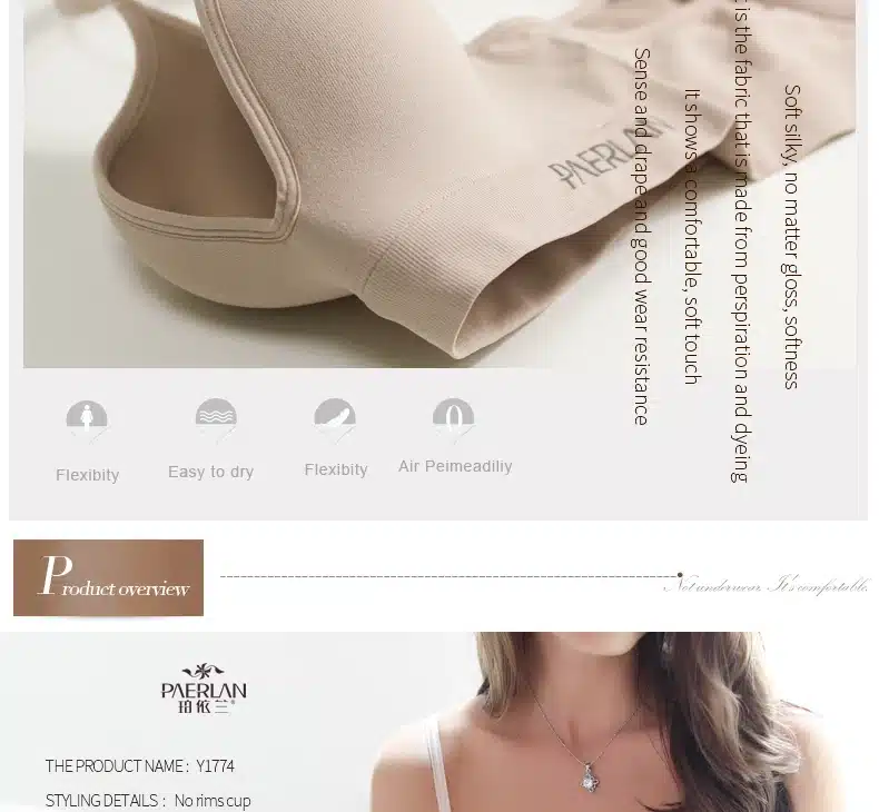 PAERLAN Japanese Solid vest small cup type woman Push Up no rims two rows of Seamless underwear Back Closure Wire Free 15
