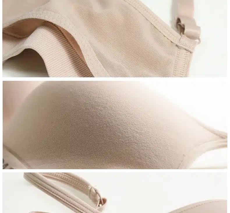 PAERLAN Japanese Solid vest small cup type woman Push Up no rims two rows of Seamless underwear Back Closure Wire Free 19