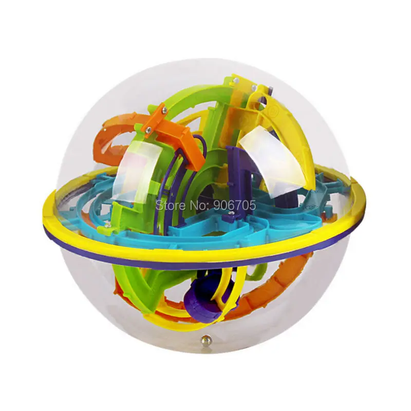 158 Steps 3D Magic Intellect Ball Marble Puzzle Game perplexus magnetic balls IQ Balance toy,Educational classic toys Maze Ball 11