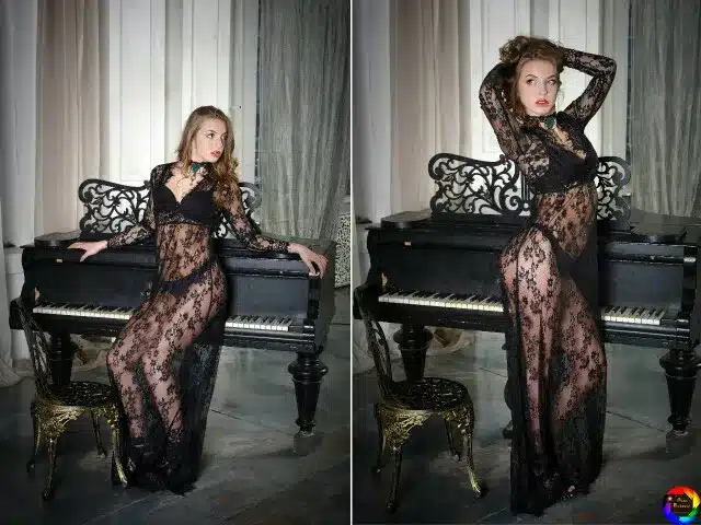 ArtSu Women 2017 Sexy V-neck Long Sleeve Long Lace Dress Summer Floral Maxi Vestidos Mujer Plus Sexy Black White Red 4XL DR5046 45
