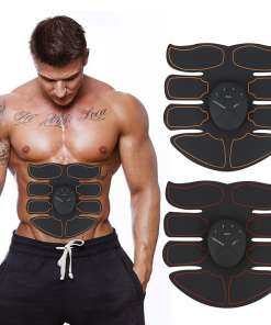 Uus EMS kõhulihaste treener, nutikas ABS stimulaator, must padjaosa, unisex vormiv massaažiseade.