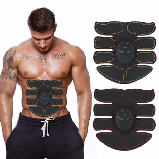 Uus EMS kõhulihaste treener, nutikas ABS stimulaator, must padjaosa, unisex vormiv massaažiseade.