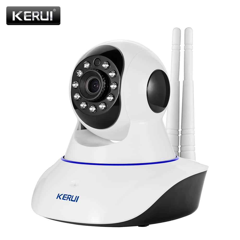 KERUI N62 juhtmevaba 720P HD WiFi IP kaamera kodu turvamiseks, panoraamimine ja kallutamine, infrapuna lõikefunktsiooniga.